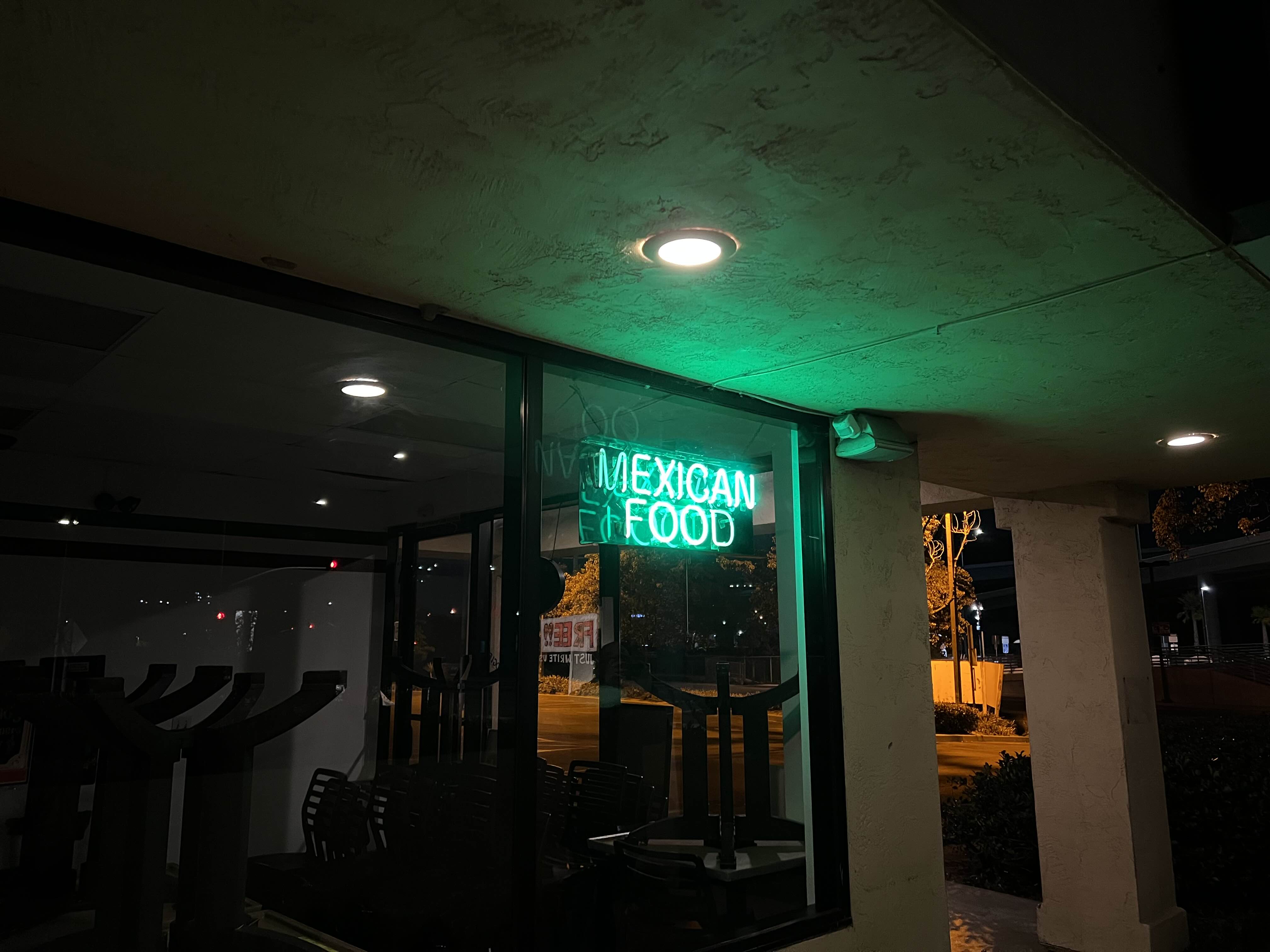 Neon Sign for Mexican Food